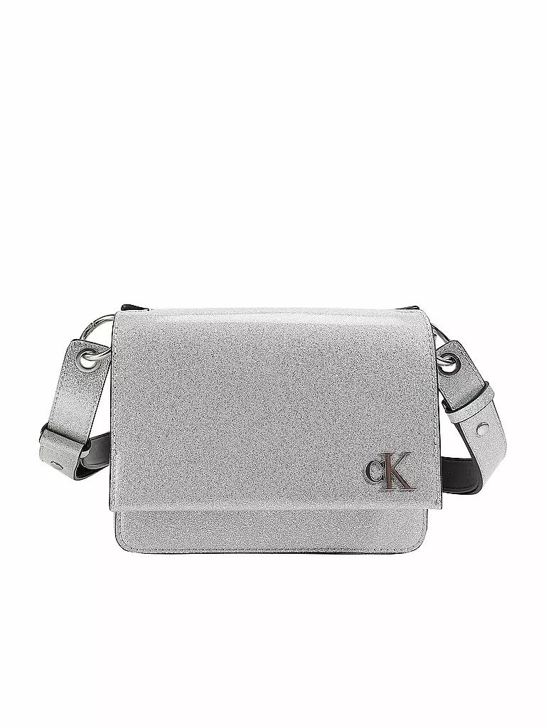 CALVIN KLEIN JEANS Umhangetasche Mini Bag Boxy Flap silber